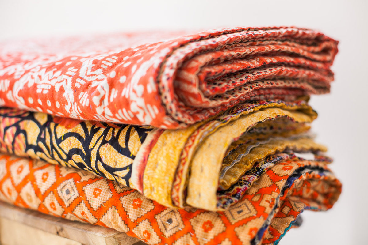 Kantha Blankets Basha Europe