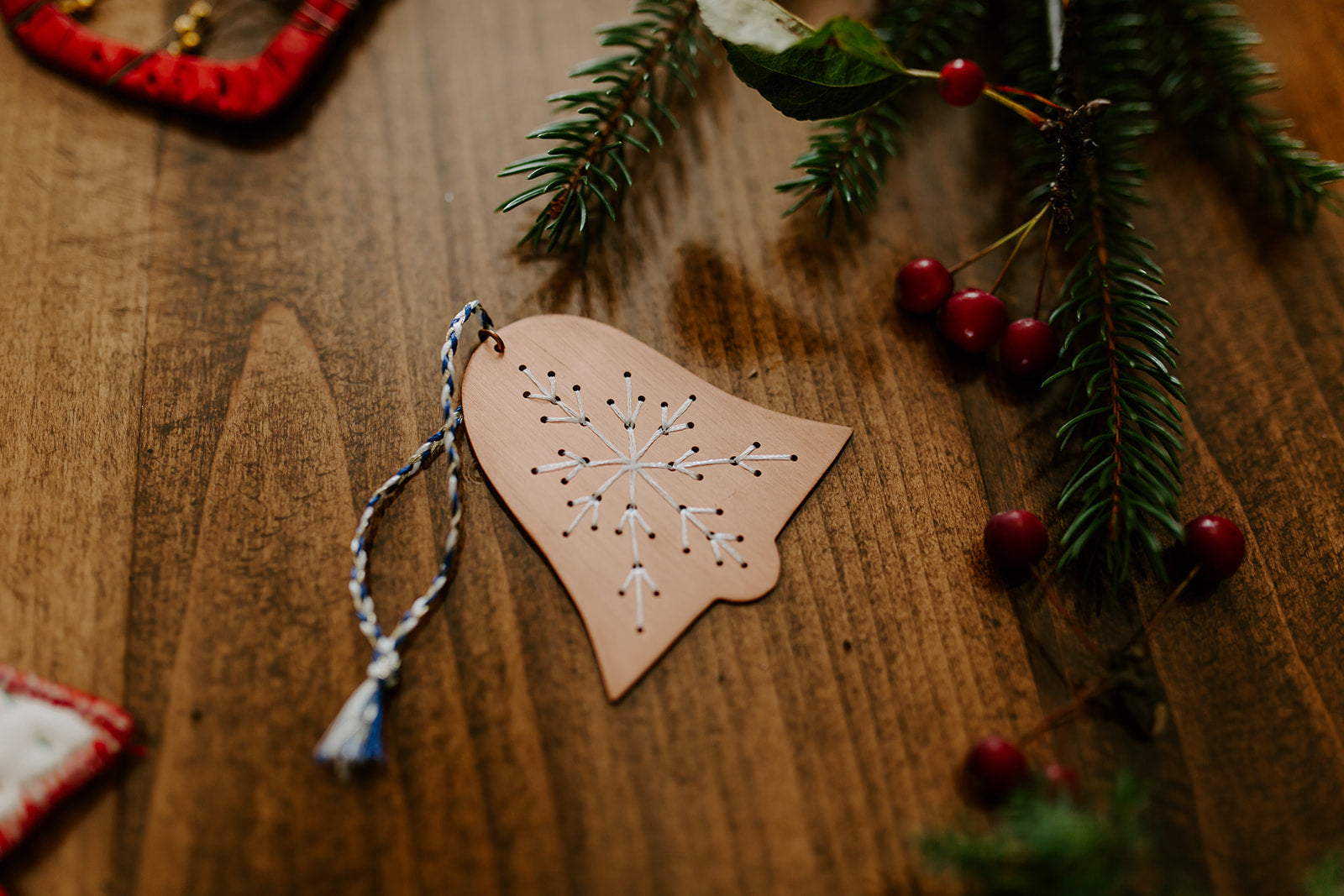 Embroidered Copper Bell