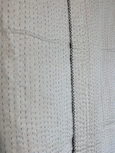 Large Natural Kantha - Blue