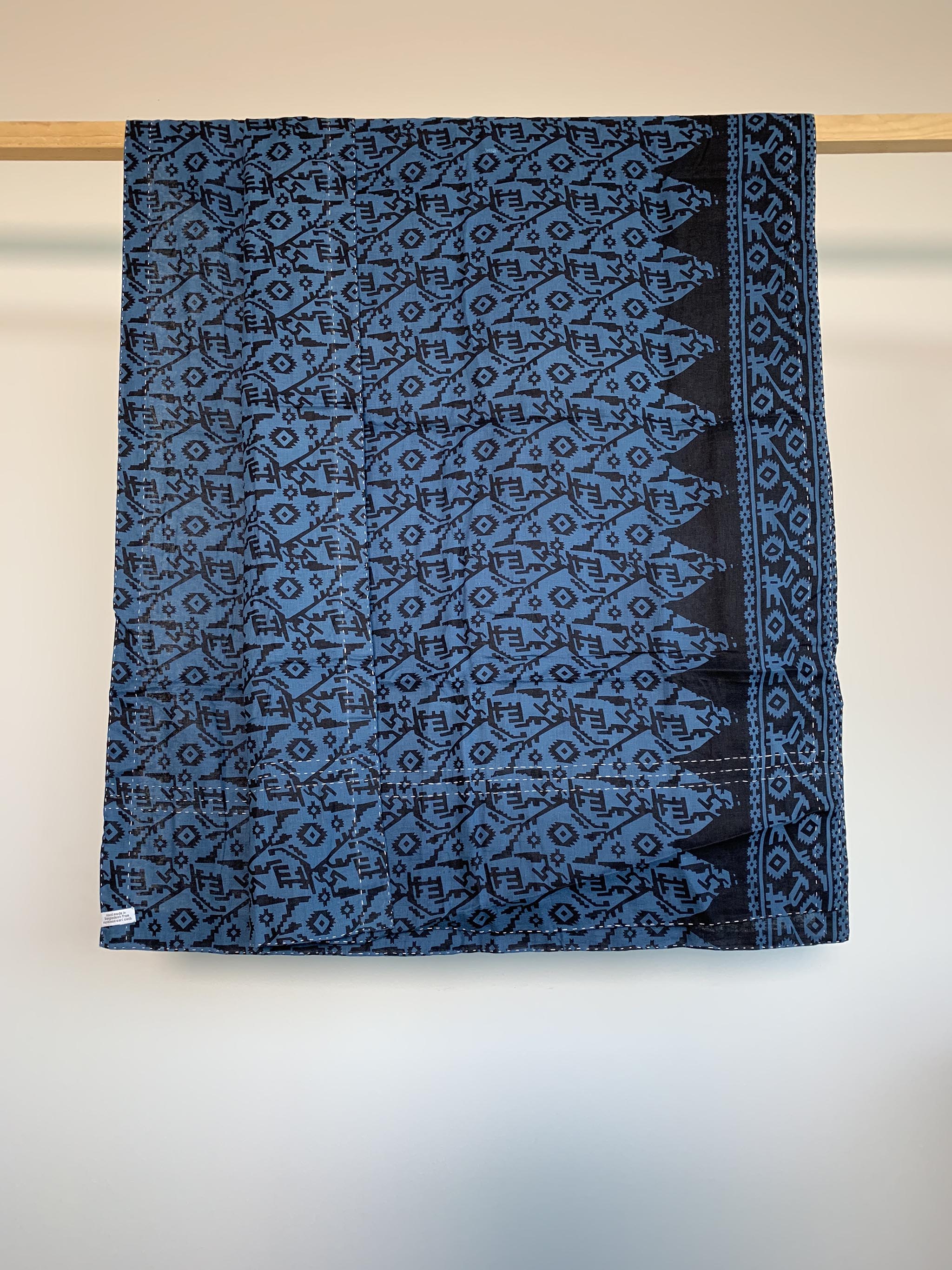 Indigo Kantha Scarf #002