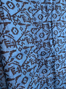 Indigo Kantha Scarf #002