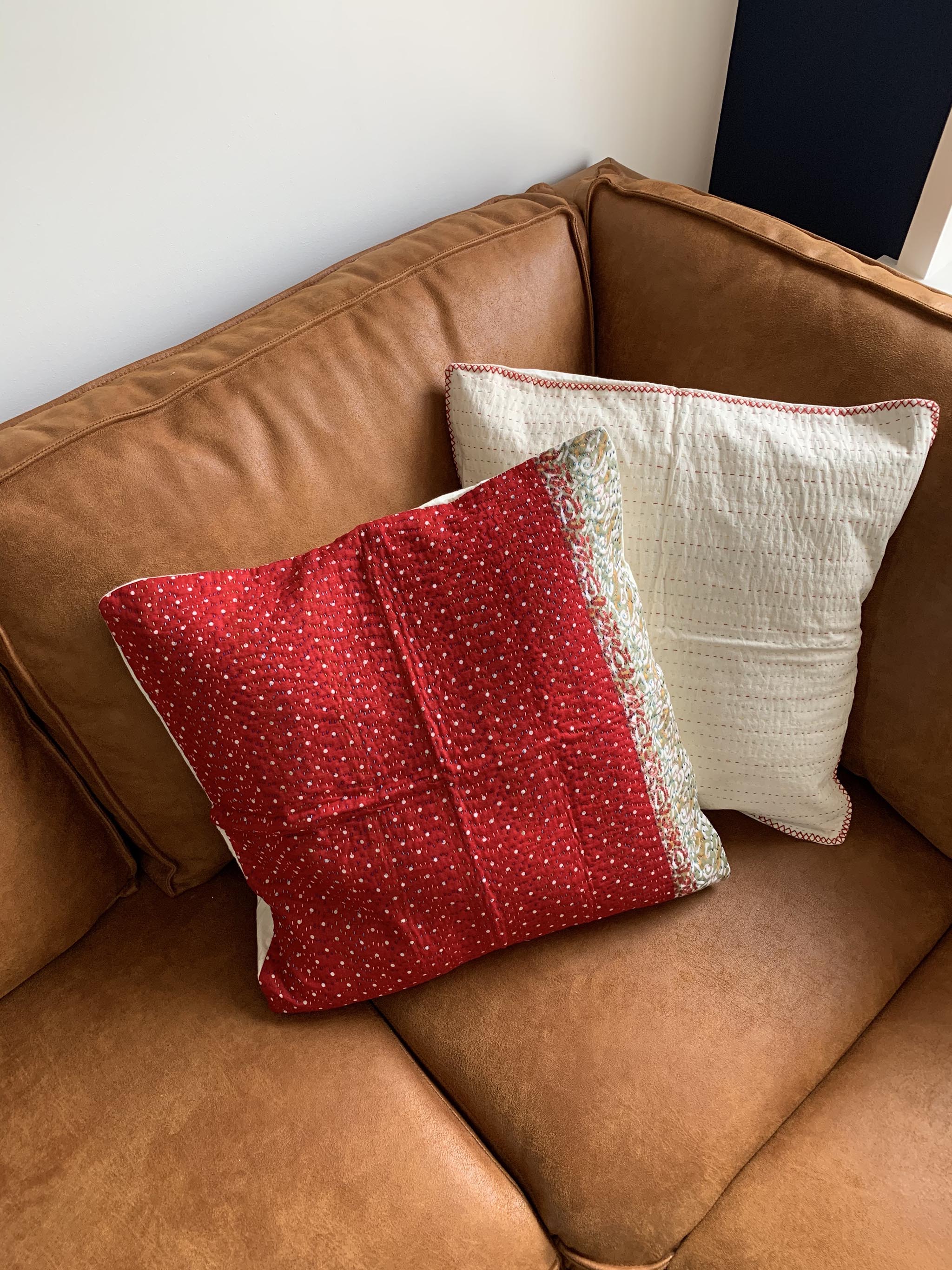 Vintage Kantha Cushion Cover #004