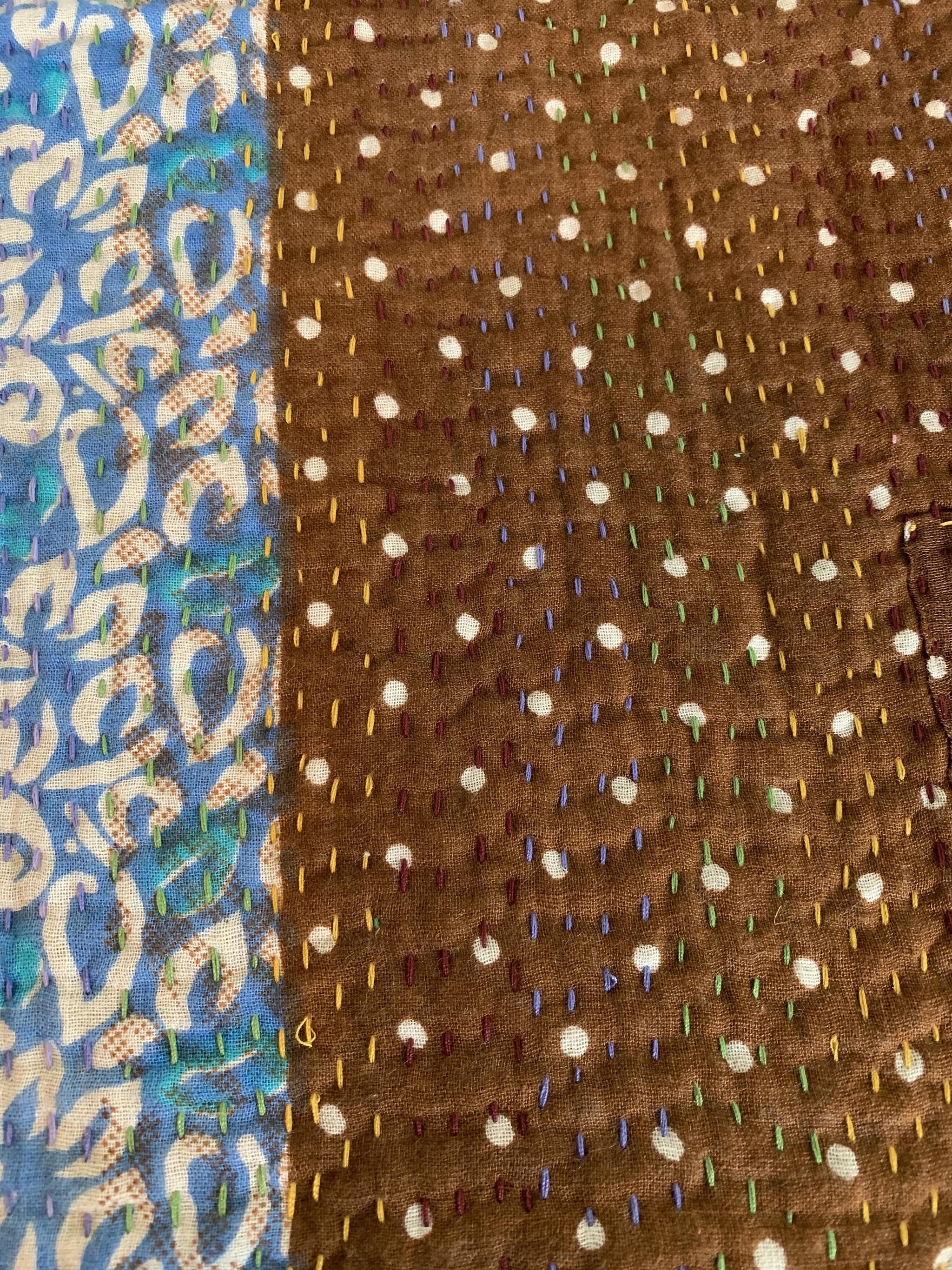 Vintage Kantha Cushion Cover #005