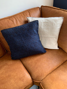 Indigo Kantha Cushion Cover #001