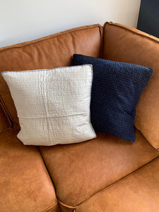 Natural Kantha Cushion Cover - Red