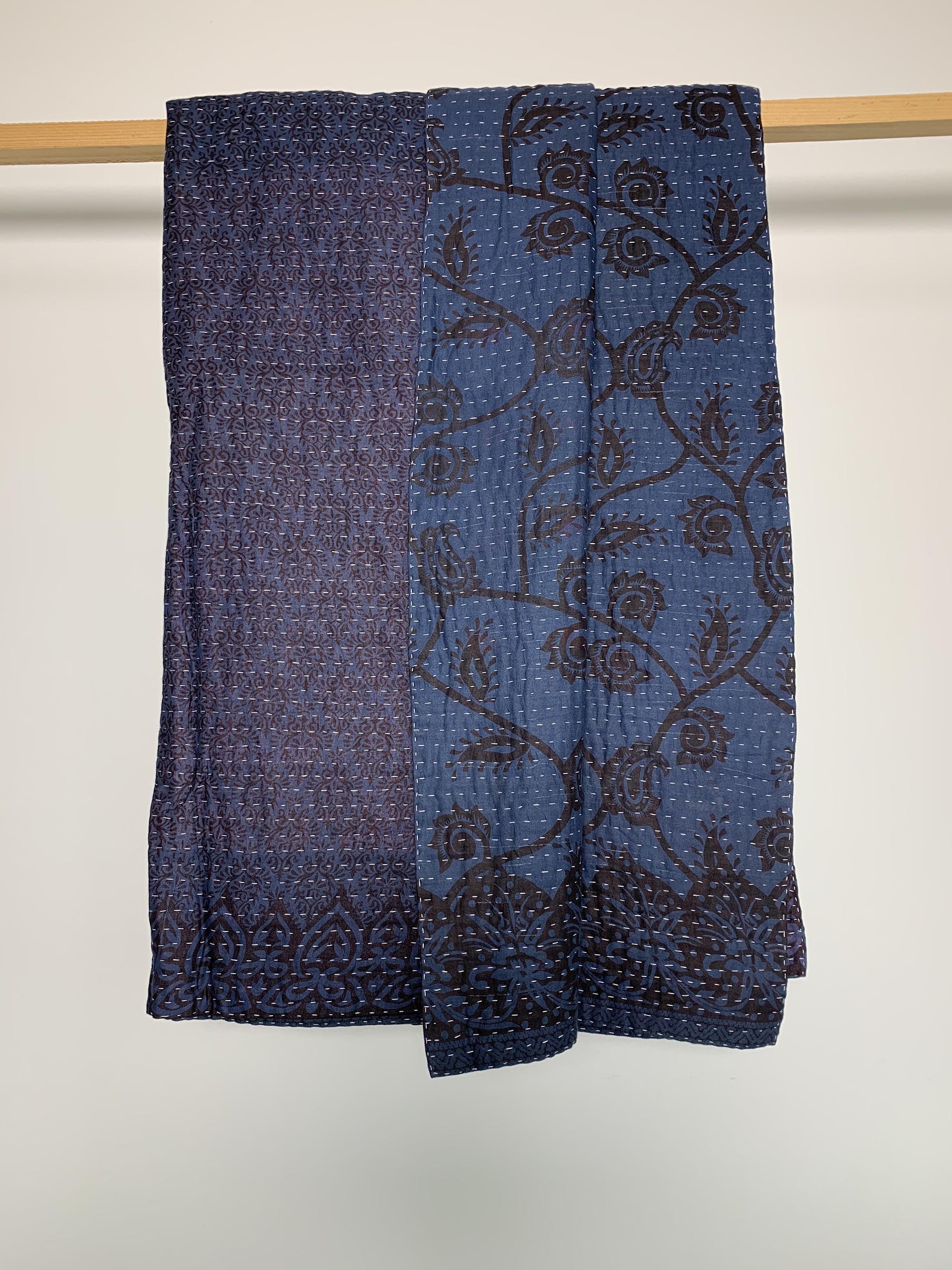 Large Indigo Kantha #001