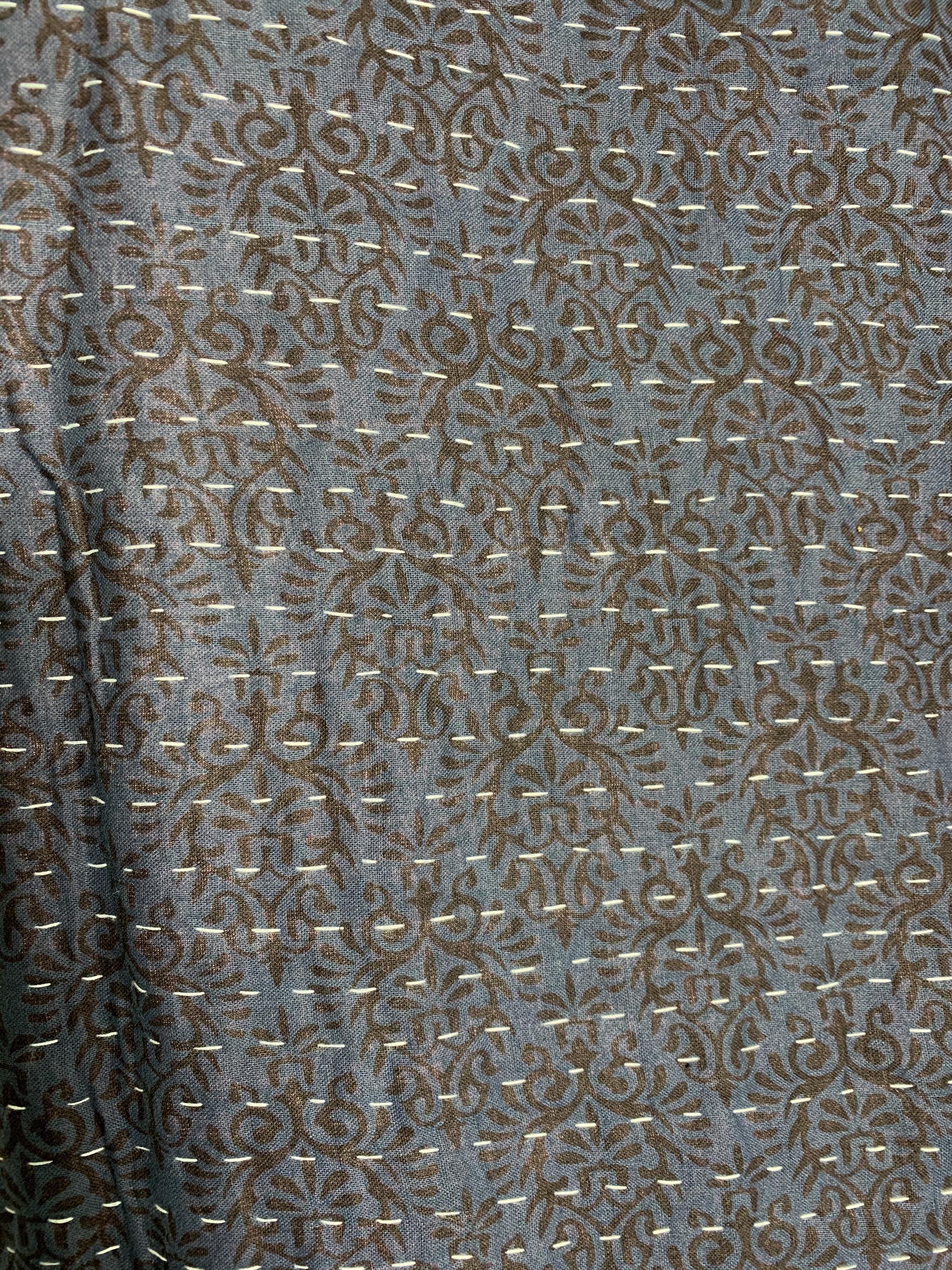 Large Indigo Kantha #001