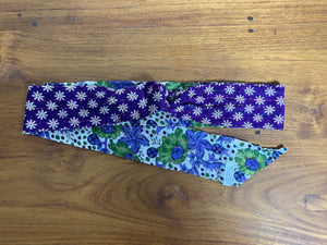Knotted Kantha Head Wrap - Purple