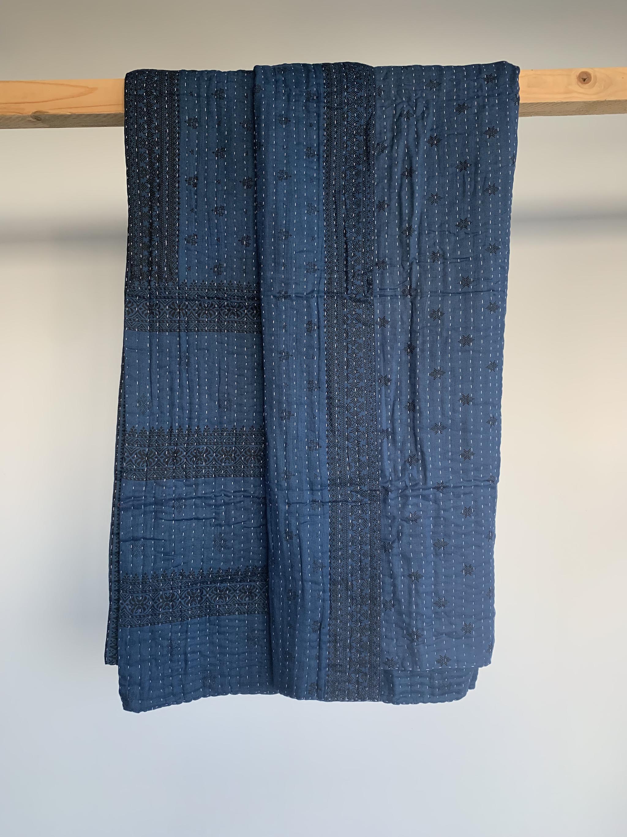 Medium Indigo Kantha #004