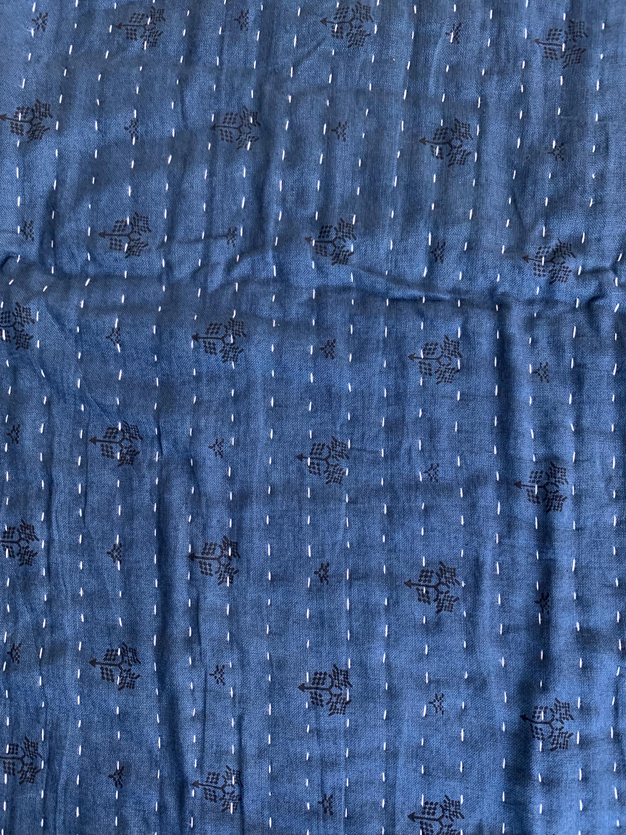 Medium Indigo Kantha #004