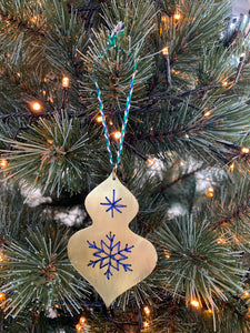 Embroidered Gold Bauble