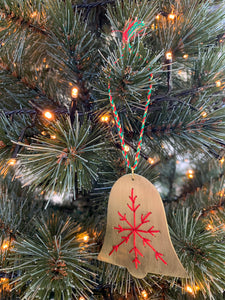 Embroidered Gold Bell