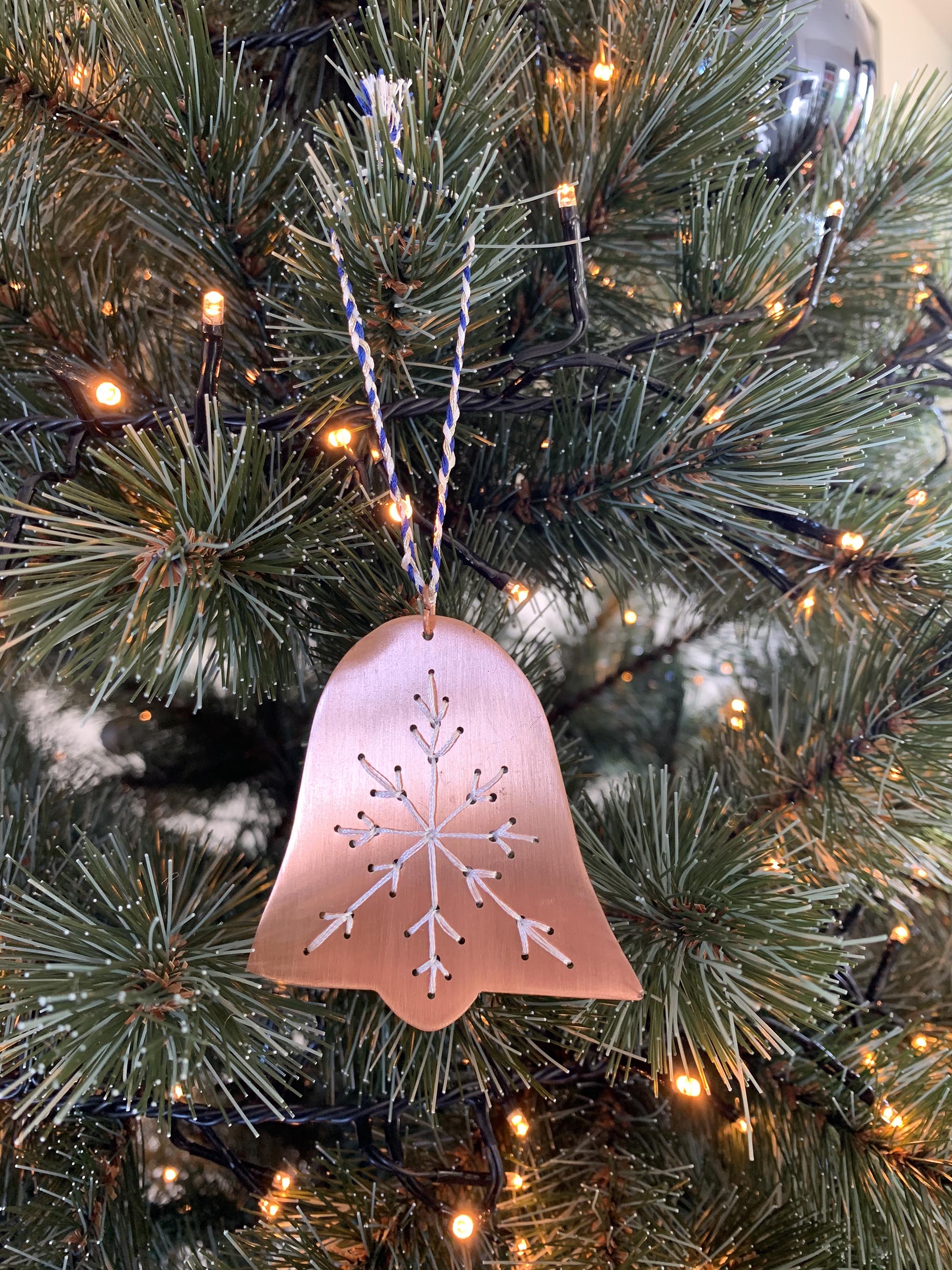 Embroidered Copper Bell