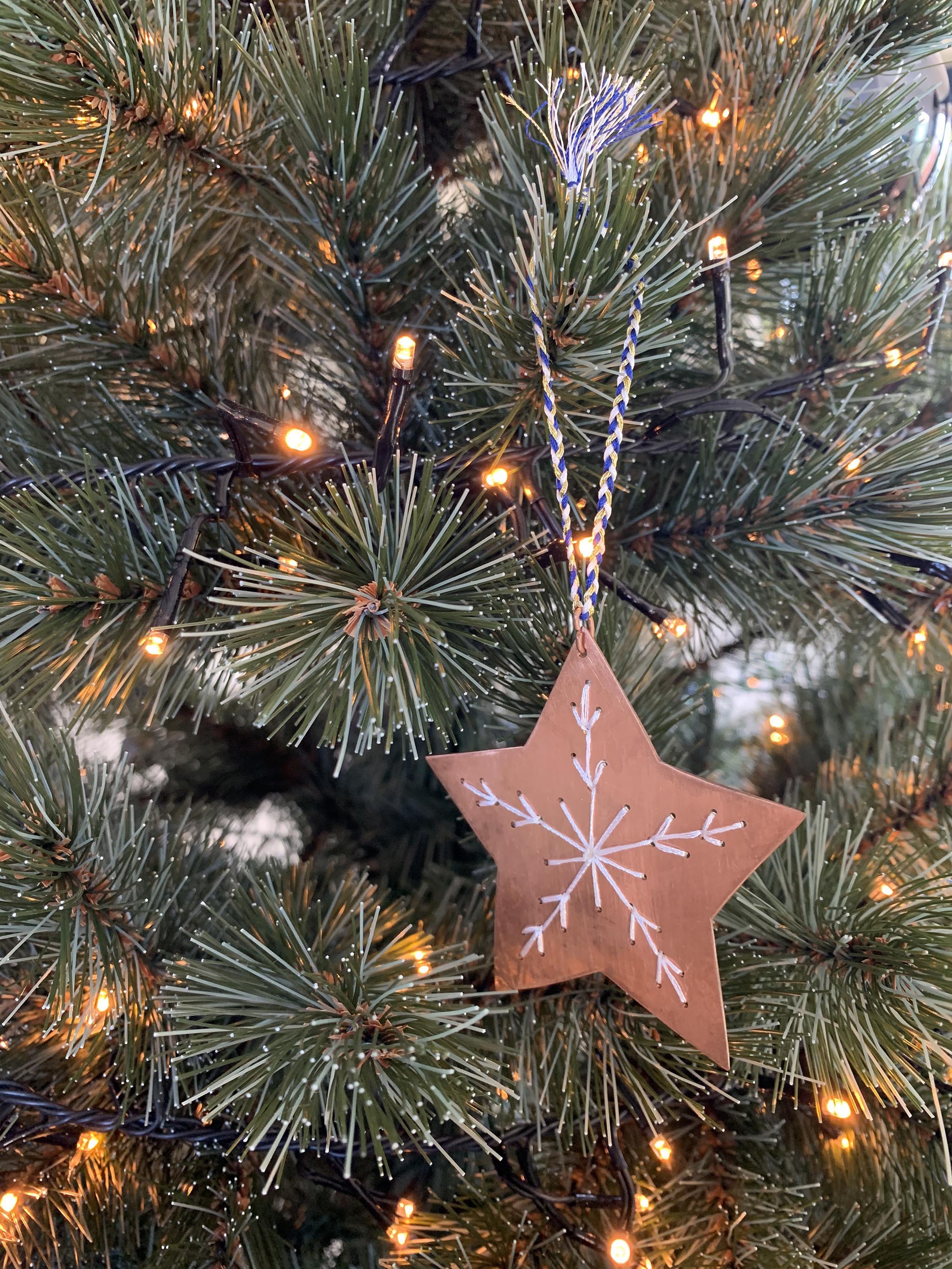 Embroidered Copper Star