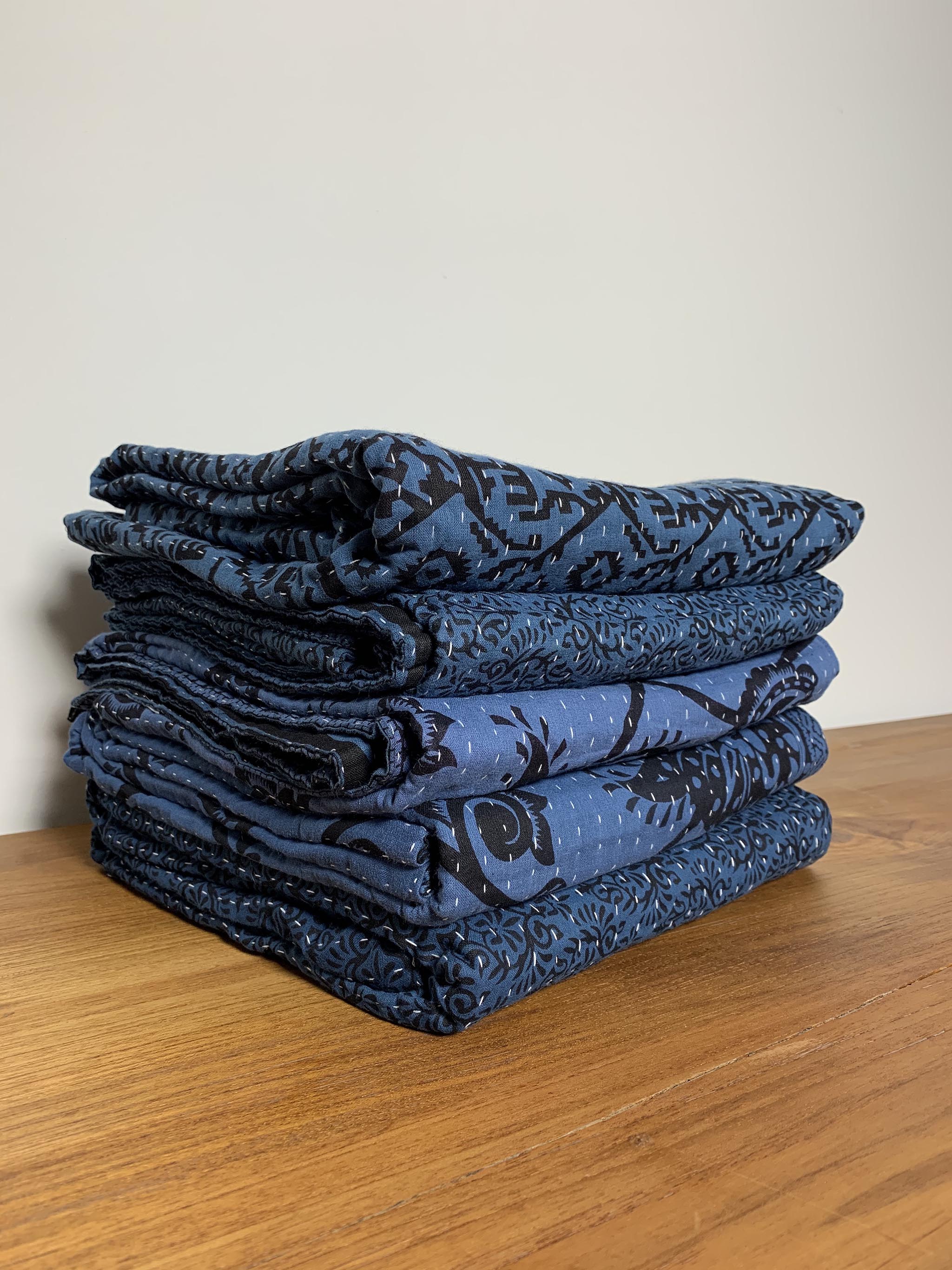 Small Indigo Kantha #002