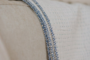 Large Natural Kantha - Blue